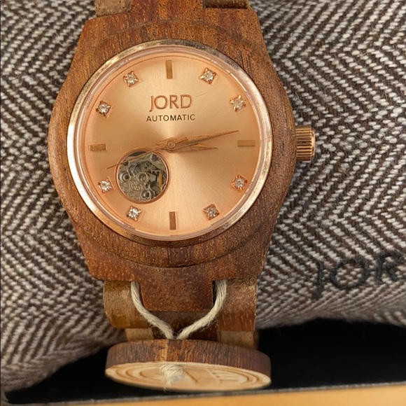 JORD 100% NATURAL WOOD AUTOMATIC SEAGULL WATCH ROSE GOLD Wooden Case ⭐️⭐️⭐️⭐️⭐️ - Picture 5 of 16